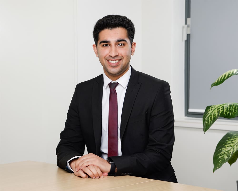 Arjun Basra, paralegal at Tees Law, specialist in medical negligence cases.