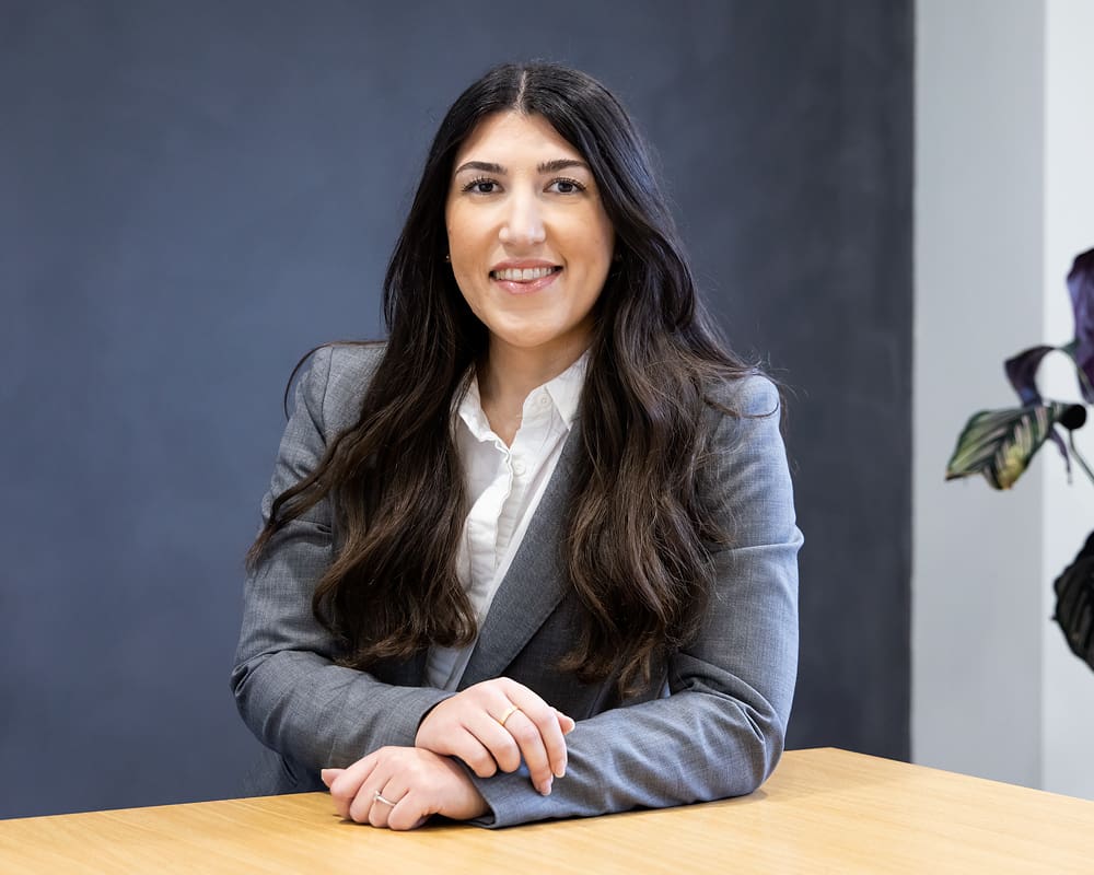 Stefania Cuffaro, paralegal at Tees Law, supporting dispute resolution and litigation.